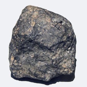 Gewöhnlicher Chondrit (L/LL5). Gefallen in Toimbee, Ukraine 1866. Nationalmuseum für Naturgeschichte, Paris. von Unbekannt