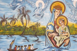 Fresko Unserer Lieben Frau von Togo, Togoville, Togo von Unbekannt