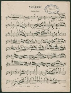Paganini Violinkonzert Nr. 1, op. 6