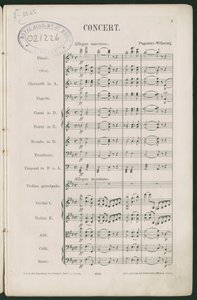 Paganini Violinkonzert Nr. 1, op. 6 von Unbekannter Künstler