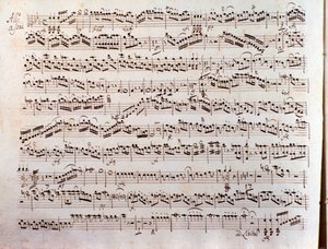 Seite einer Partitur einer Sinfonia concertante von Pleyel