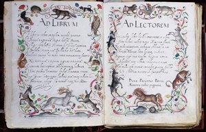 Seiten aus dem Album Amicorum von Philipp Hainhofer, 1596-1633