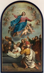 Pfarrkirche (Heestert, Parochiekerk Onze-Lieve-Vrouw Hemelvaart). Innenansicht von Unbekannter Künstler