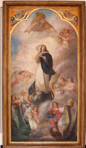 Pfarrkirche Saint Julien. Innenansicht. Malerei. Unbefleckte Empfängnis. von Unbekannter Künstler