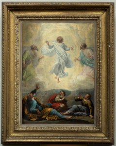 Pfarrkirche (Parochiekerk Sint-Amandus en Sint-Blasius). Gemälde. Verklärung Jesu. Anonym von Unbekannter Künstler