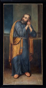 Pfarrkirche (Parochiekerk Sint-Pieter). Heiliger Petrus von Unbekannter Künstler