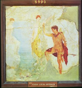Perseus befreit Andromeda, aus dem Haus der fünf Skelette, Pompeji, 4. dekorativer Stil, ca. 30 n. Chr. von Unbekannt