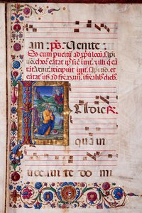 Piccolomini-Bibliothek: Chorbuch, cod. 7.G, ff. 40v mit „Vision des Jeremias“