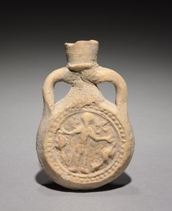 Pilgerflasche mit Sankt Menas, 500-700 von Unbekannt