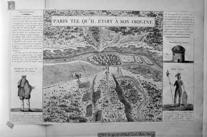 Plan von Paris zur Zeit der Gallier: 