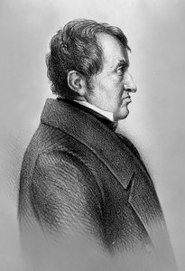 Porträt von Andre-Marie Ampere (1775-1836), französischer Physiker und Mathematiker, einer der Begründer der klassischen Elektromagnetismus-Wissenschaft