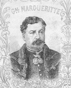 Porträt des französischen Generals Jean-Auguste Margueritte, Deutsch-Französischer Krieg von Unbekannter Künstler