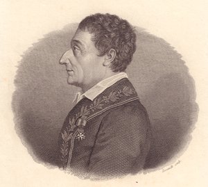 Porträt des italienischen Mathematikers und Astronomen Joseph-Louis Lagrange, oder Giuseppe Lodovico Lagrangia (1736-1813), Kupferstich von Locatelli nach einer Medaille von William M. Timlin