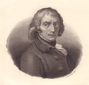 Porträt des italienischen Dichters Giuseppe Parini (1729-1799), Kupferstich von Piotti nach einer Zeichnung von Andrea Appiani