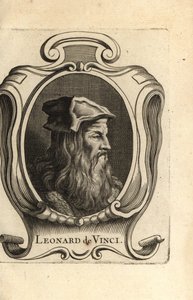 Porträt von Leonardo da Vinci, italienischer Renaissancekünstler von Unbekannter Künstler