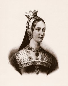 Porträt von Maria I. von England (oder Marie Tudor) (1497-1534) Königin von Frankreich, Gravur, sd.