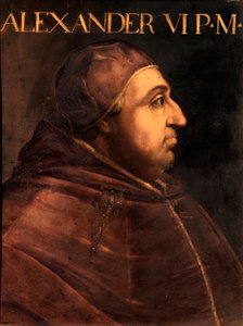 Porträt von Papst Alexander VI (Rodrigo Borgia) von Unbekannter Künstler