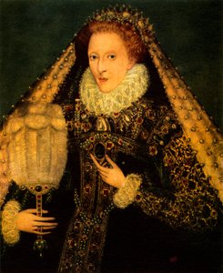 Porträt von Königin Elisabeth I. von England (Druck) von Unbekannter Künstler