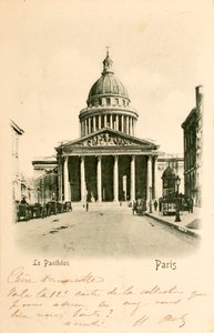 Postkarte/Pantheon/Paris/Seine/Île-de-France/Frankreich von William M. Timlin