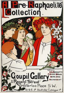 Präraffaelitische Ausstellung in der Goupil-Galerie, London, ca. 1897 von Unbekannter Künstler
