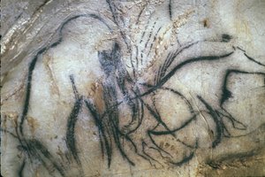 Prähistorische Höhle von Pech Merle / Kapelle der Mammuts / 25.000 Jahre / Cabrerets / Lot / Midi-Pyrénées / Frankreich