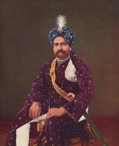 Prinz Sher Zaman, geboren 1881; Prinz und erster Sohn von Rasul Khan; Foto aufgenommen in den frühen 1900er Jahren; Junagadh; Gujarat; Indien von Unbekannter Künstler