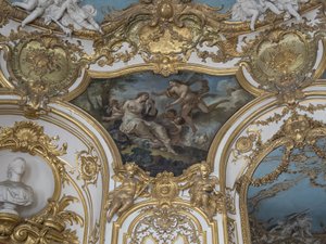 Psyche von Zephyr aufgenommen. Gemälde von Charles Joseph Natoire (1700-1777) von Unbekannt