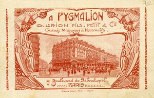 Pygmalion - Werbung für ein französisches Kaufhaus von Unbekannter Künstler
