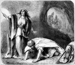 Erweckung Samuels durch die Hexe von Endor - Bibel
