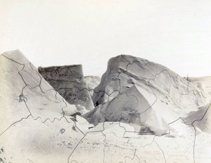 Kürzlich gebildete Floe-Berge, die die alte Wasserlinie zeigen, während der Arktis-Expedition von Kapitän George Nares von Unbekannter Künstler