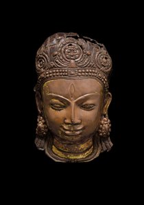 Repoussé-Maske von Shiva, ca. 11. Jahrhundert