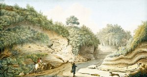 Straße von der Grotte von Pausilipo nach Pianura, Königreich Neapel, ca. 1767