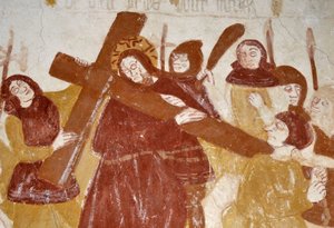 Romanische Kunst: Die Kapelle der Heiligen Katharina, Gewölbe im Wiegenwind, die Kindheit Christi, die Passion, das Jüngste Gericht und Christus in der Majestät. Fresken der Kirche Notre Dame d