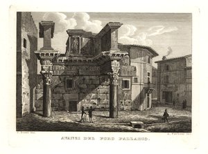 Ruinen des Forum Palladium, Avanzi del Foro Palladio, Rom von Unbekannt