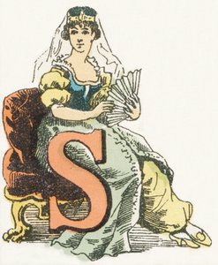 S - Sultanin - Kinderalphabet, Editions Gordinne 1920