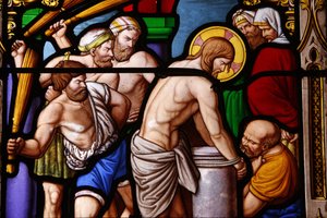 Kirche Saint Aignan, Die Passion Christi, Chartres, Frankreich