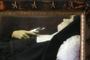 Sainte-Jeanne de Chantal liegende Figur in der Basilika der Heimsuchung, Annecy, Frankreich von Unbekannt