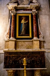 Kathedrale Santa Maria Nuova, Monreale, Sizilien, Italien. Altar des Heiligen Ludwig. St. Ludwig Gemälde von Giaconia. (Foto) von Unbekannt