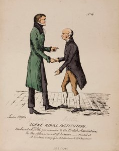 Szene Royal Institution: Gerrit Moll und John Dalton, um 1831-1840