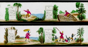 Szene aus den Abenteuern von Robinson Crusoe