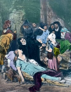 Szene aus dem Leben des protestantischen Reformators Martin Luther von Unbekannter Künstler