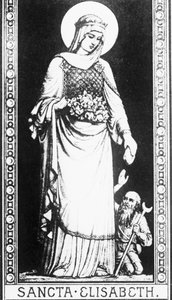 Szene aus dem Leben der heiligen Elisabeth von Ungarn von Unbekannter Künstler
