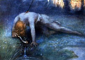 Siegfrieds Tod (Wagners Oper), frühes 20. Jahrhundert (Illustration) von Unbekannter Künstler