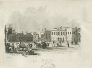 Stafford - Marktplatz: Gravur, undatiert [ca. 1841]