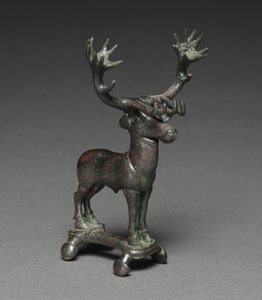Hirschstangenaufsatz, 1400-1200 v. Chr. von Unbekannt