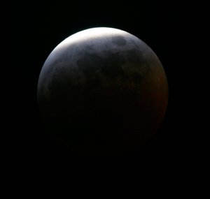 Phase während der totalen Mondfinsternis, 3. März 2007 von Unbekannt