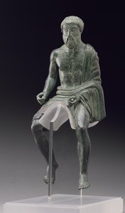 Statuette eines Reiters, etruskisch, spätes 5. Jahrhundert v. Chr.