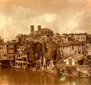 Stereoskopische Glasplatte über den Ersten Weltkrieg von Unbekannt