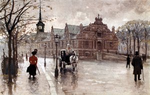 Börse in Kopenhagen, Dänemark, Anfang 1900er Jahre von Unbekannter Künstler