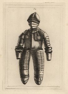 Rüstung eines Reiters aus der Zeit von König Heinrich VIII. oder Elisabeth I. aus dem Tower of London von Unbekannt